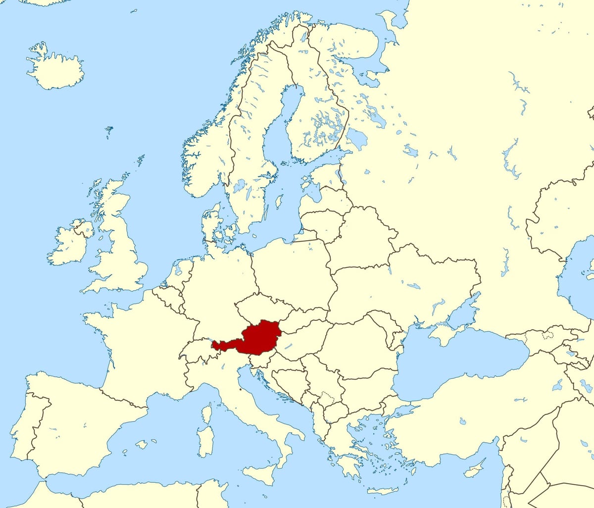 shfaq hartën e austrisë