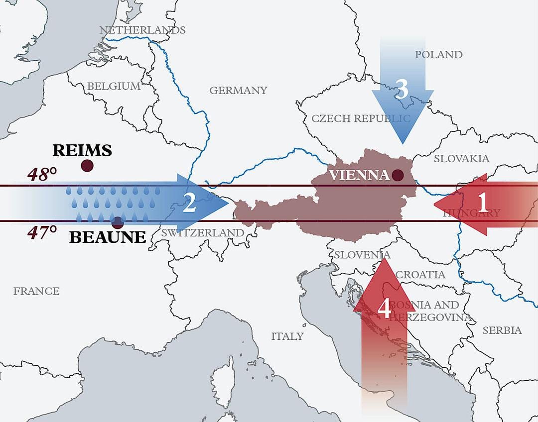 harta e austrisë klimës