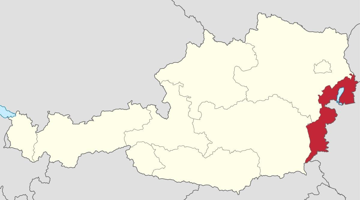harta e burgenland të austrisë
