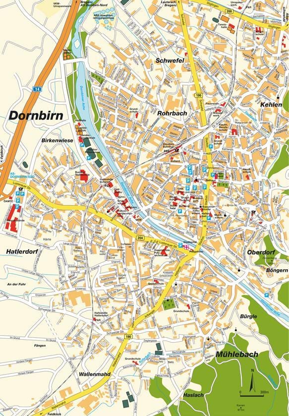 harta e dornbirn austri