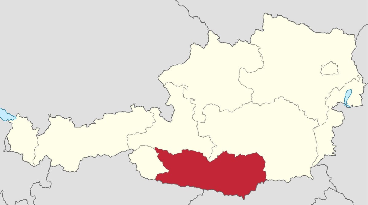 harta e karnten austri