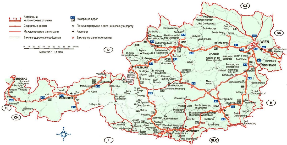 harta e krems, austri