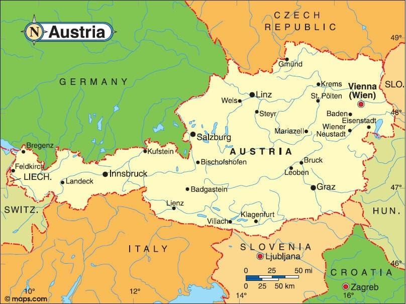 harta e landeck austri