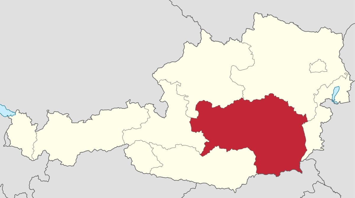 harta e steiermark të austrisë