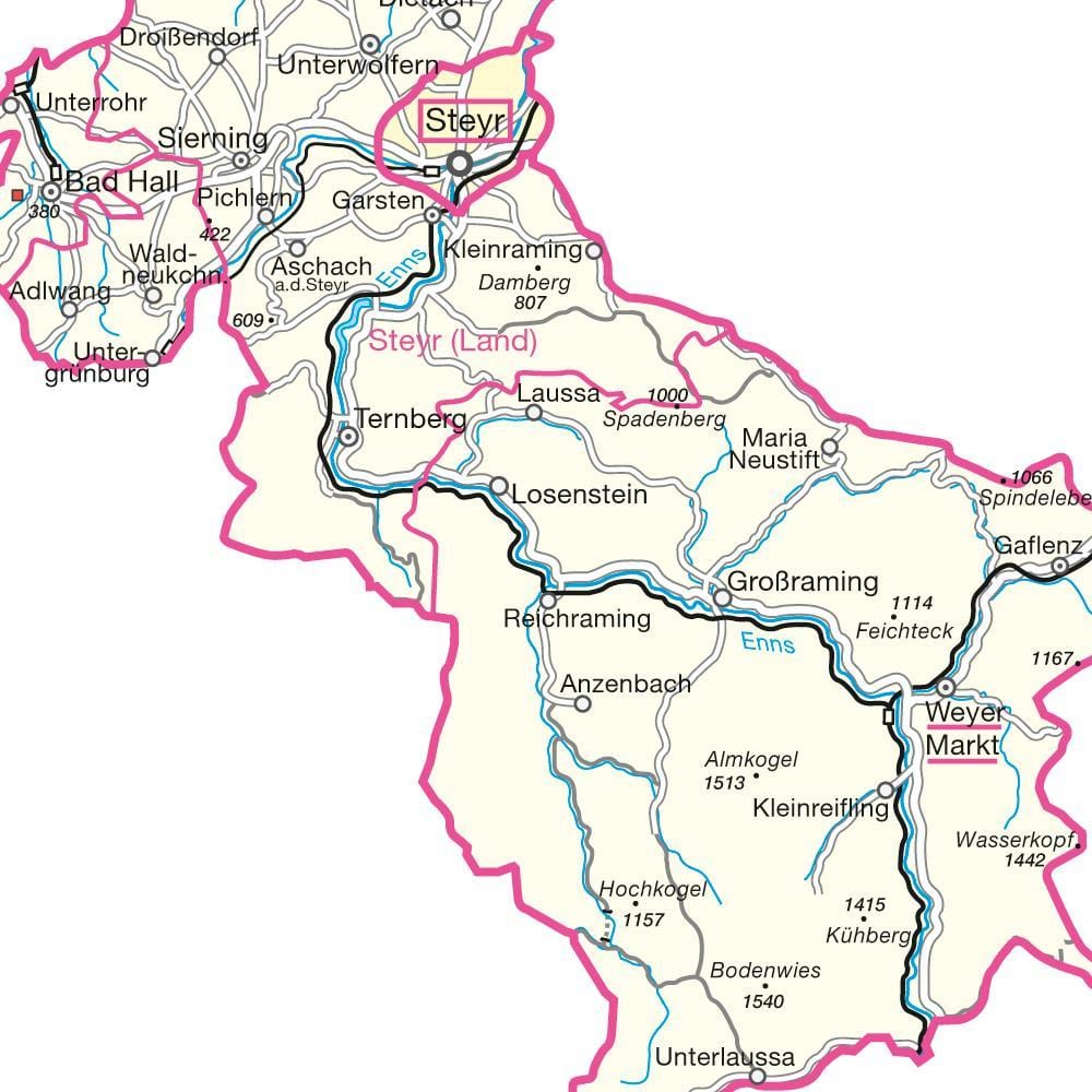 harta e steyr austri