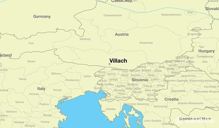 harta e villach austri