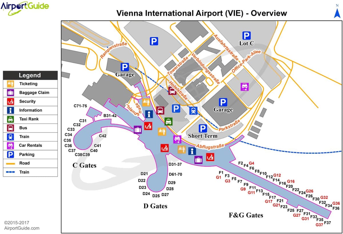 harta e vjenës, austri aeroport