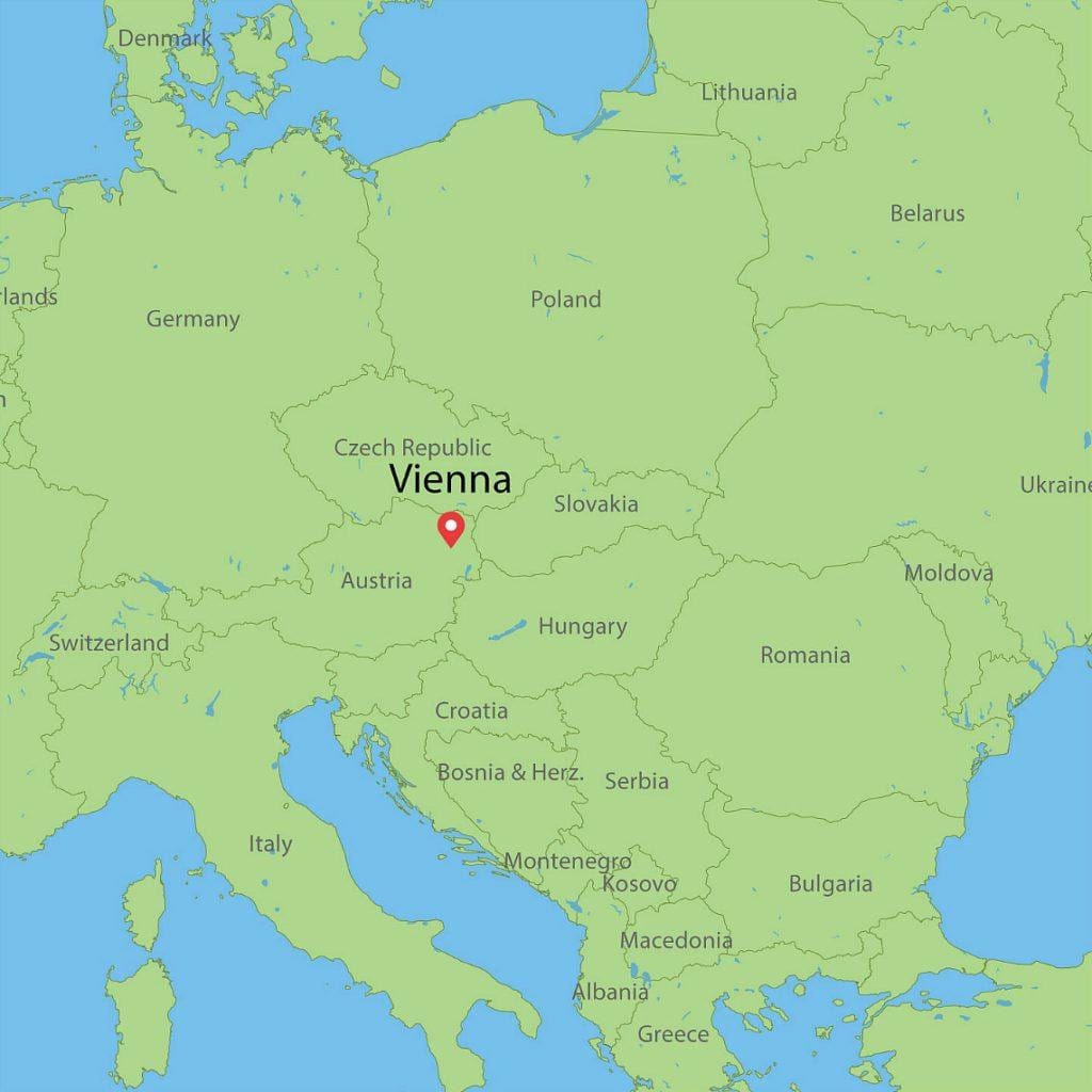vjenë, austri hartë të botës