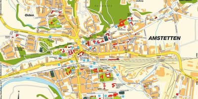 Harta e amstetten austri