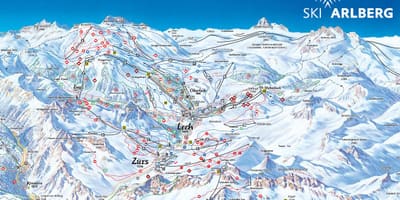 Harta e arlberg në austri