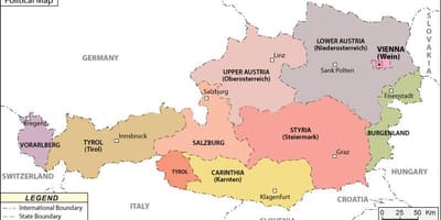 Harta e austrisë politike 