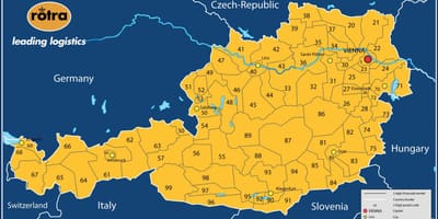 Harta e austrisë kodi postar 