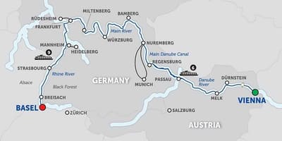 Harta e austrisë lumit