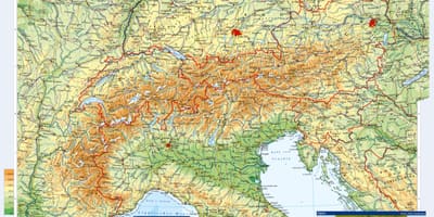 Harta e austrisë topografike