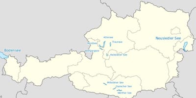 Harta e austrisë liqeneve