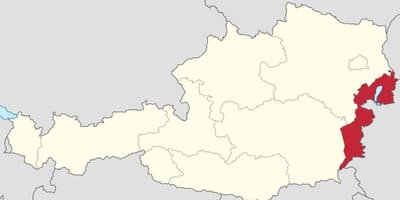 Harta e burgenland të austrisë