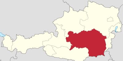 Harta e steiermark të austrisë 